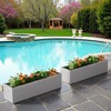 Spassway 9"H*36"W*9"D Metal Planter Box with Drainage Holes Garden Bed for Garden Yard Balcony Planter Pot Plants Vegetables - 3 of 4