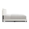 Okak Queen/Full Size Primary Bedroom Bed Frame with Linen Upholstered Headboard,Modern Platform Bed No Box Spring Needed - 4 of 4