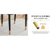 PAGED Modern Dining Chairs PU Material High Back Dining Room Chairs with Metal Legs for Living Room, Kitchen - 4 of 4