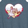 Women's - Wizard of Oz - Dorthy And Toto Heart Graphic Racerback Tank - 2 of 4