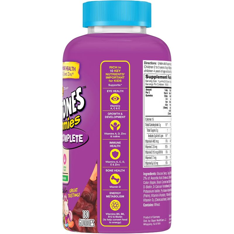 The Flintstones Kids' Complete Multivitamin Gummies - Mixed Fruit, 3 of 8