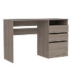 Vynxaria Louisiana Writing Computer Desk with Three Drawers & Open Shelf, Home Office Workstation - 2 of 4