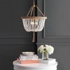 Cydney 3 Light 18.5" Pendant - PND4083 - White/Natural - Safavieh - 4 of 4