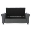 GDFStudio Emmaline Contemporary Tufted Storage Ottoman Bench with Rolled Arms - 4 of 4