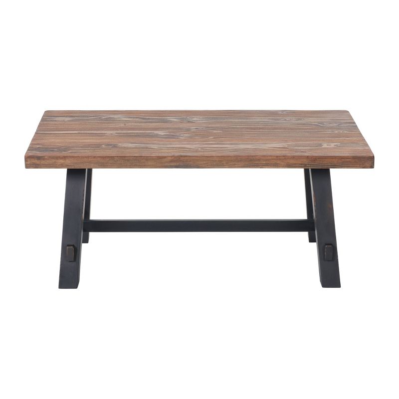 42&#34; Odin Solid Wood Coffee Table Black - Alaterre Furniture, 1 of 6