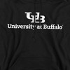 University at Buffalo Official Distressed Primary Logo Adult Pull-Over Hoodie - 2 of 4