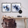 Stupell Industries Blue Modern Flowers Black Framed Giclee Art (Set of 2) - 3 of 4
