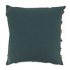 Saro Lifestyle Wavy Fringe Lace Appliqué Down-Filled Throw Pillow - 2 of 3