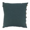 Saro Lifestyle Wavy Fringe Lace Appliqué Down-Filled Throw Pillow - image 2 of 3