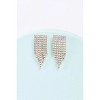 Slickblue Women's Earrings, Gold Rhinestone Small Drop Style, Tassel Shape Design, Alloy Material, 1.5" Length - 2 of 3