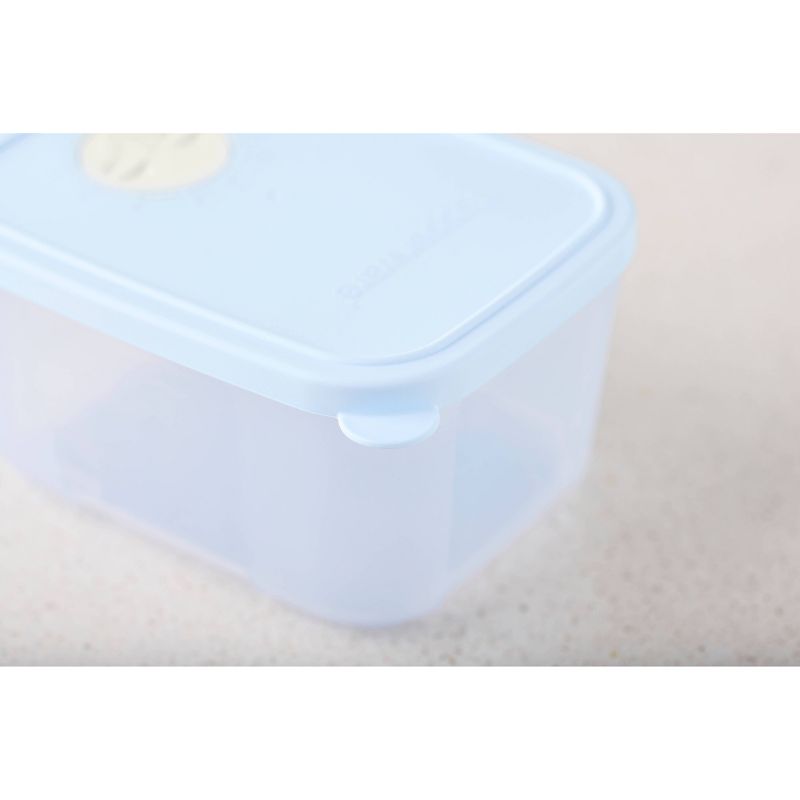 Tupperware 12pc Food Storage Date Store and Freeze Set Light Blue, 4 of 10