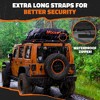 Mockins 35 Cu Ft. Black Waterproof Rooftop Cargo Bag (60"x42"x24") with PVC Mat, Straps, Hooks & More - 4 of 4