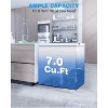 ZAFRO 7.0 Cu.Ft Chest Freezer,Removable Basket, Bottom Defrost Drain, 7 Temp Settings, Top Open Door for Home/Apartment, White - 2 of 4