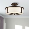 Livex Lighting Wesley 3 - Light Semi-Flush Mount in  Bronze - 2 of 4