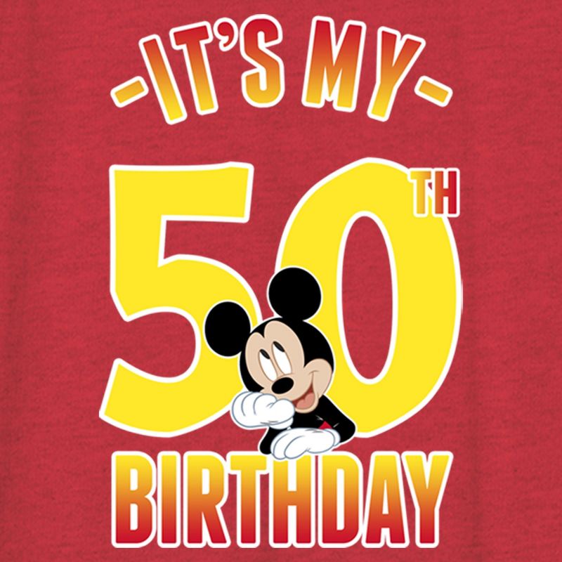Women's Mickey & Friends It's My 50th Birthday Racerback Tank Top, 2 of 5
