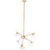 Bartoli 6 Light 25" Height Adjustable Chandelier - CHA7009 - Brass - Safavieh - 2 of 4