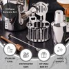 Sol Living Stainless Steel Cocktail Shaker Gift Set - 2 of 4