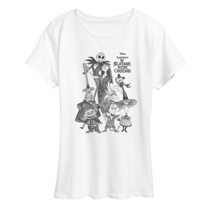 Women's - Disney - Nightmare Group Short Sleeve Graphic T-Shirt - 1 of 4