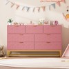 Entryway 7 Drawer Dresser for Bedroom, 53.5" Large Dresser w/ Metal Legs, Modern Chest Organizer w/Wide Storage, Chest of Drawers - 4 of 4