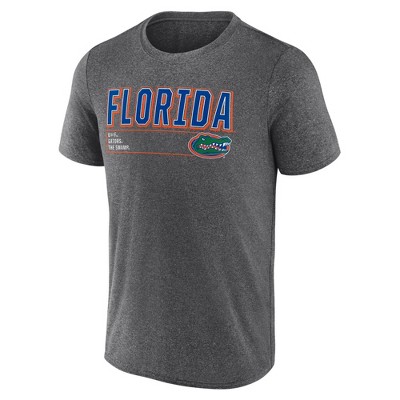 NCAA Florida Gators Men's Charcoal Heather Poly T-Shirt