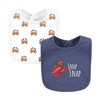 Hudson Baby Infant Boy Cotton Bibs, Boy Whale Shark, One Size - 4 of 4