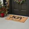 HomeRoots 17" X 29" Brown And Black Christmas Outdoor Coir Door Mat - 2 of 4