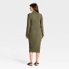 Long Sleeve Ribbed Midi Maternity A-Line Dress - Isabel Maternity by Ingrid & Isabel™ - 2 of 3
