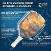 Luzz Pickleball Paddles, T700 Carbon Fiber Pickleball Paddle Sandblasted Surface with Honeycomb Core Pickle Ball Rackets for Ultimate Spin & Control - 3 of 4