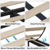 Full Size Floating Bed Frame with LED Lights, Upholstered Platform Bed Frame with Charging Station & Storage Headboard - 3 of 4