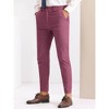Lars Amadeus Men's Slim Fit Solid Flat Front Chino Pants - 2 of 4