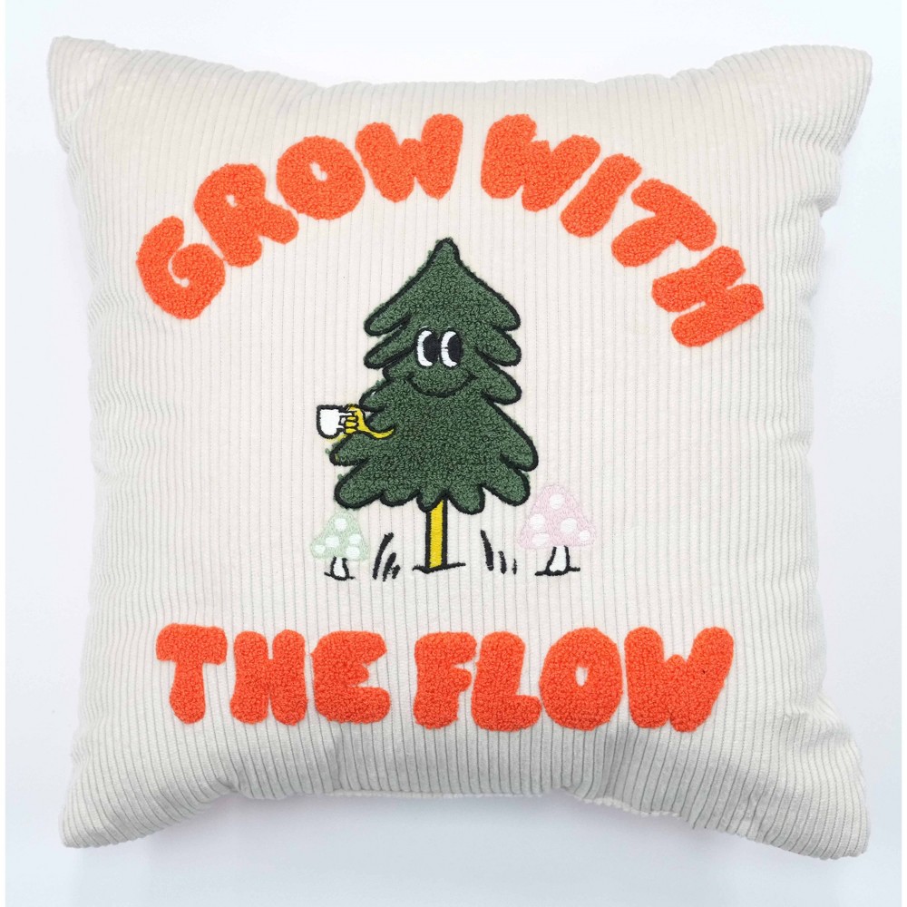 Seek Grow with the Flow Decorative Pillow