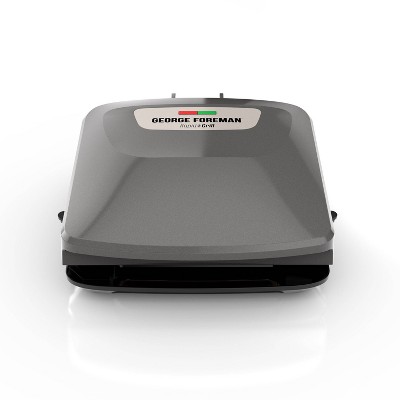 George Foreman Rapid Series 4-Serving Indoor Grill and Panini Press - Silver