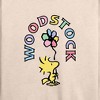 Women's - Peanuts - Woodstock Flower Lightweight French Terry Wide Neck Long Sleeve Shirt - 2 of 4