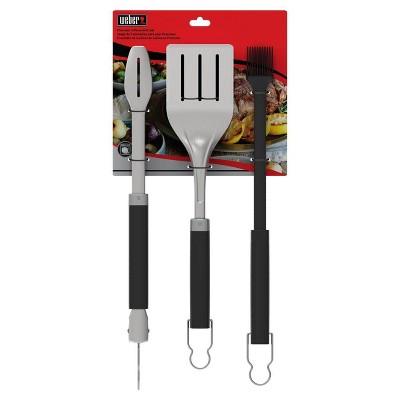 Weber Precision 3-Piece Stainless Steel Grill Tool Set