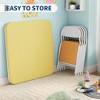 Kids Folding Table and Chairs Set, Toddlers Children's Activity Table and Chairs Set for Dining Room,Daycare,Classrooms - 2 of 4