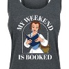 Women's - Disney Princess - Belle My Weekend Is Booked Graphic Racerback Tank - 2 of 4