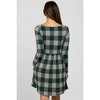 PinkBlush Forest Green Plaid Knit Maternity Dress - 4 of 4