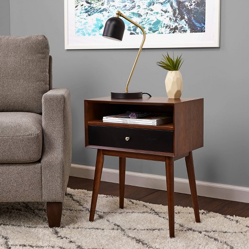 Calvin Side Table Brown - Adore Decor