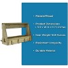 LIVEVIE Elegant Wooden Wall Mount Mail & Key Holder Decorative 6-Hook Organizer for Entryway, Hallway, Office - 3 of 4