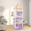 Tangkula 62" Multi-level Cat Tree w/ Moon-Shaped Top Perch Cloud-Shaped Jumping Platform - 4 of 4