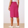 INSPIRE CHIC Women's Casual High Waist Back Slit Short Denim Skirts - 4 of 4