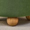 GlasFlength Ottomans and Benches Round Storage Ottoman with Reversible Table Top Simple Design for Living Room and Bedroom, Green, 18.7"*18.7"*16.1" - 4 of 4
