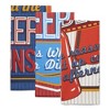 Design Imports  Asst Printed Dishtowel Set 3 Piece, Retro Beer Print, 18X28" - 3 of 4