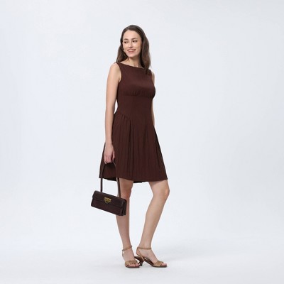 Женские платья A New Day Women's Cinch Waist Mini Dress - A New Day™ Navy Blue XXL — фото 4