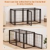 Munora 47.2" Black Metal Dog Crate - Indoor Kennel with Top Cover for Medium Dogs, 47.2"L x 22"W x 24"H - 3 of 4