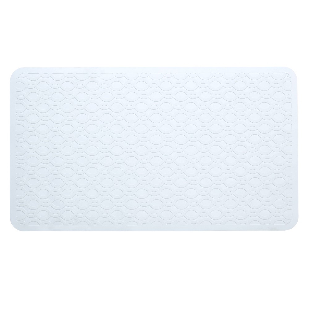 Photos - Bath Mat L Non-Slip Rubber Bathtub Mat with Microban White - Slipx Solutions