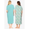 Dreams & Co. Women's Plus Size 2-Pack Long Sleepshirts - 3 of 4