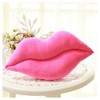 Plush Lip-Shaped Pillow ¨C Soft Kissing Lips Cushion, Pink Lips Design, for Bedroom, Sofa, Car, and Gift-Giving - 2 of 4