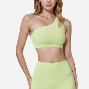 Anna-Kaci Active Women's One Shoulder Cutout Sports Bra - 1 of 4