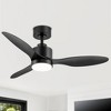 Airsurfer 42" 3-blade Downrod Mount Ceiling Fan with LED Lights and Remote Control - 2 of 4